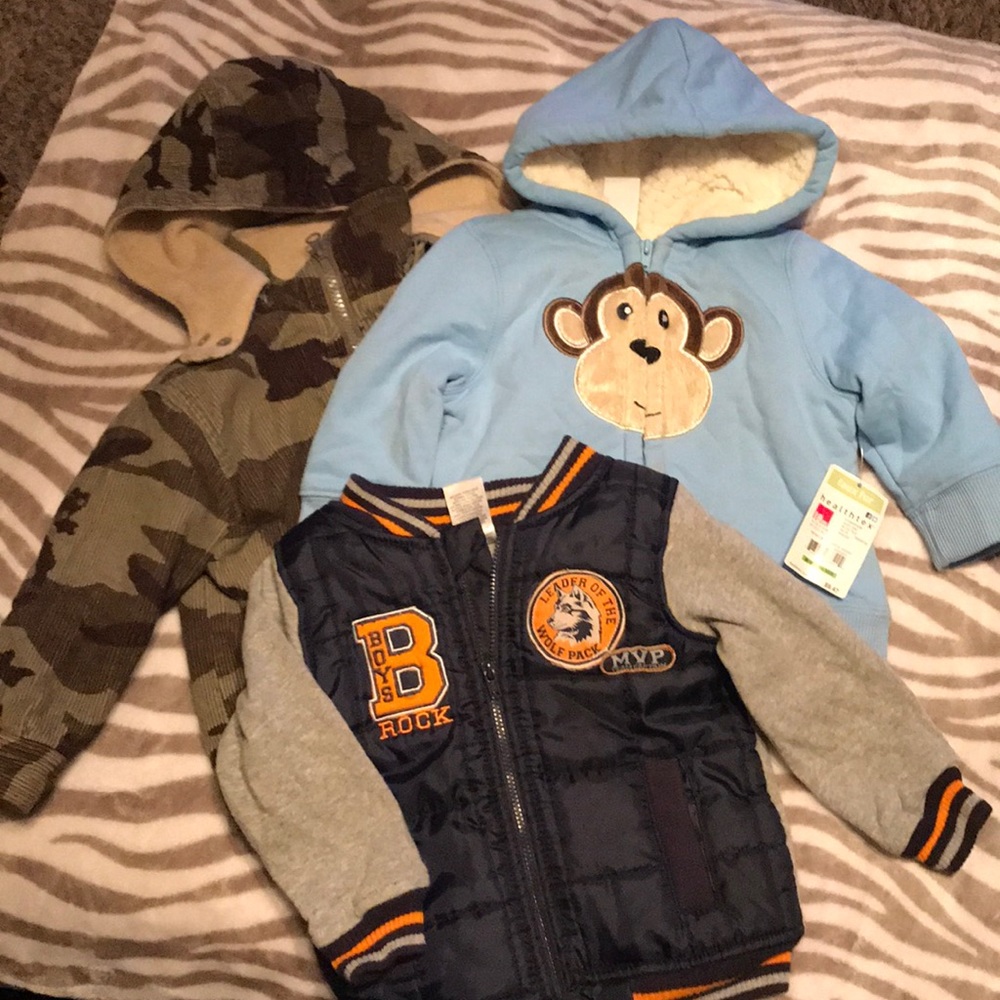 Lot of 3 boy’s jackets size 18 months